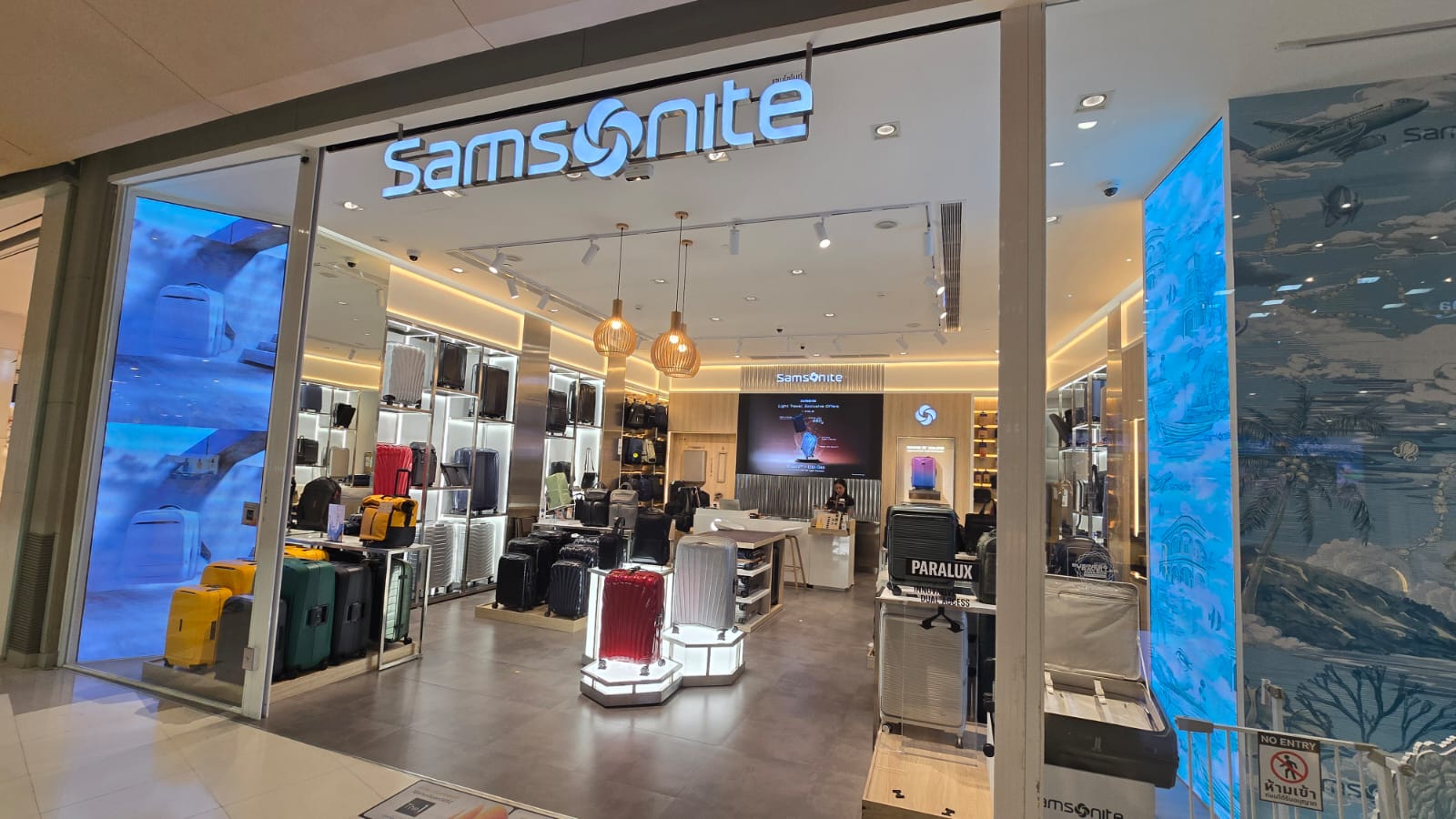 LED shelf display installed in South African retail store showing promotional content