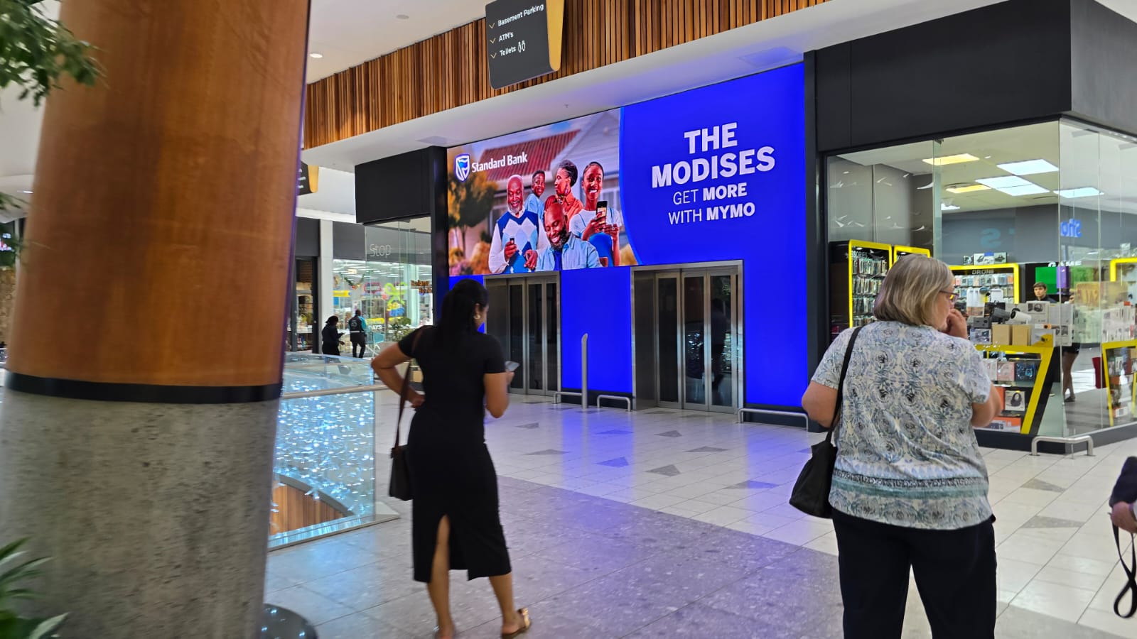 Media Signs Pro LED shelf display installation in a South African retail store